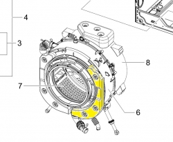 Противовес DC67-00689A передний правый стиральной машины Samsung