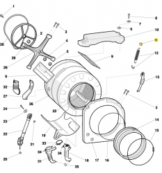 Кронштейн 064515 пружины бака Ariston/Indesit