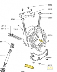 Ребро 480111104175 барабана Ariston/Vestel/Whirlpool