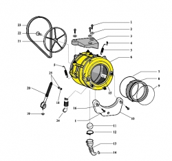 Бак 287242 стиральной машины Ariston/Indesit