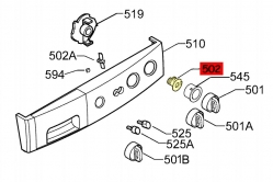 Суппорт ручки таймера 1260566003 Aeg/Electrolux/Zanussi