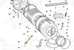 Амортизатор 055039 стиральной машины Ariston/Indesit 120N