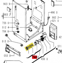 Сливной фильтр 481936078363 стиральной машины Whirlpool