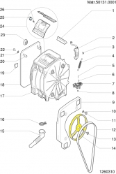 Шкив барабана 142832 стиральной машины Ariston/Indesit