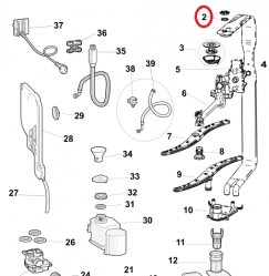 Гайка стопорная 535795 посудомоечной машины Ariston/Indesit