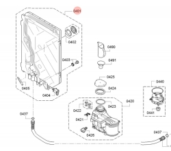 Теплообменник 770952 посудомоечной машины Bosch/Siemens