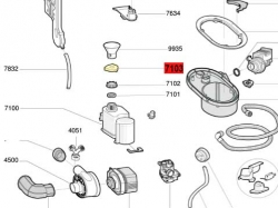 Пробка бункера 303458 для соли посудомоечной машины Ariston/Indesit