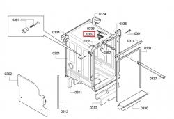 Замок двери 636708 посудомоечной машины Bosch/Siemens