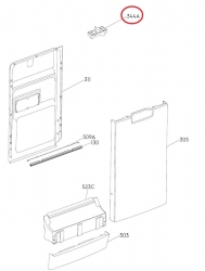 Защелка двери 140035300064 посудомоечной машины Electrolux/Zanussi