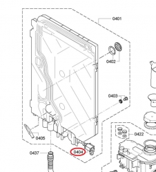 Клапан слива 611316 посудомоечной машины Bosch/Siemens