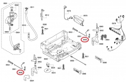 Направляющие троса двери 623536 (2шт.) посудомоечной машины Bosch/Siemens