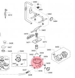 Ремкомплект 668102 поддона посудомоечной машины Bosch/Siemens