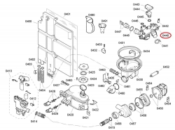 Тэн посудомоечной машины Bosch/Siemens - 488856