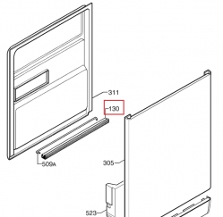 Нижний уплотнитель 1527401002 посудомоечной машины AEG/Electrolux/Zanussi