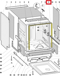 Уплотнитель 141317 посудомоечной машины Ariston/Indesit