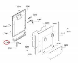 Уплотнитель нижний 706381 посудомоечной машины Bosch/Siemens