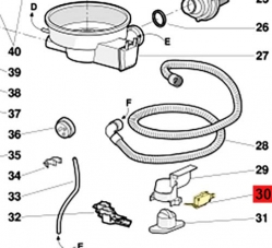 Микровыключатель аквастопа 143107 посудомоечной машины Ariston/Indesit