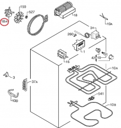 Двигатель вентилятора 3570556039 духовки AEG/Electrolux/Zanussi