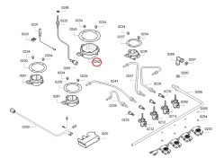 Горелка для газовой плиты Bosch/Siemens/Neff - 622815