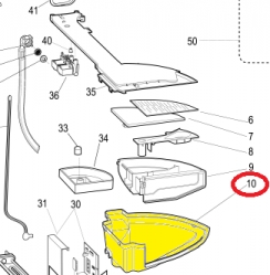 Дозатор 283631 моющих средств Ariton/Indesit