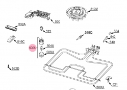 Лампа в сборе 8087690031 духовки AEG/Electrolux/Zanussi