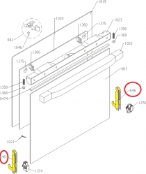 Петля двери 228848 духовки Gorenje