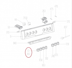 Ручка переключения режимов 250315075 духовки Beko