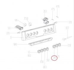 Ручка переключения режимов духовки Beko - 250315077