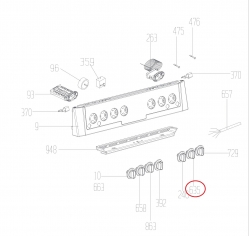 Ручка переключения режимов 250315141 духовки Beko