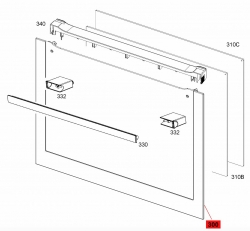 Стекло 140037379082 духовки Electrolux