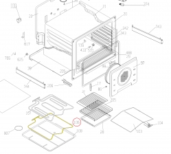 Тэн для духовки Beko нижний, 1300W - COK108AC