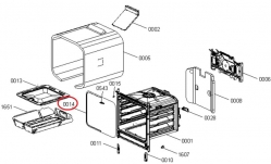 Уплотнитель двери 567391 духовки Gorenje