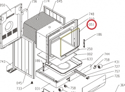 Уплотнитель двери 593515 духовки Gorenje