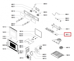 Электронный модуль 526089 плиты Ariston/Indesit