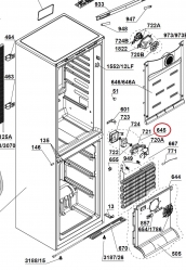 Вентилятор 4566130100 холодильника в сборе Beko