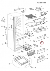 Панель 086388 морозилки холодильника Ariston/Indesit