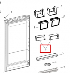 Балкон двери 375850 холодильника Ariston/Indesit