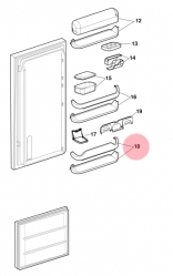 Полка 283225 для бутылок холодильника Ariston/Indesit