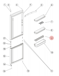 Держатель бутылок 507847 холодильника Ariston/Indesit