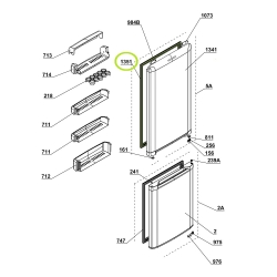 Уплотнитель для холодильника Beko, 520x1120 - 4546863700