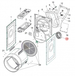 Крыльчатка 526646 вентилятора сушильной машины Ariston/Indesit/Whirlpool