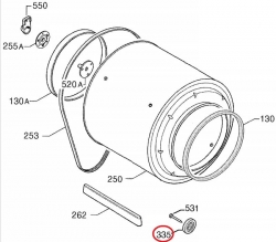 Ролик 1364059004 барабана сушильной машины AEG/Electrolux/Zanussi