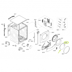 Декоративное стекло люка стиральной/сушильной машины Bosch/Siemens - 12023072