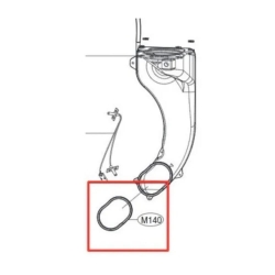 Прокладка 4036EN4007E системы сушки стиральной машины LG