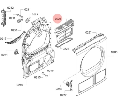 Фильтр 752387 сушильной машины Bosch/Siemens