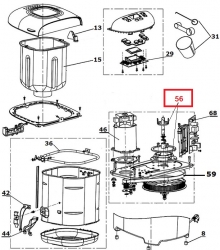 Привод 587070 ведра для хлебопечки Gorenje