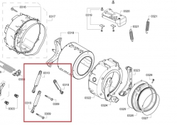 Амортизаторы стиральной машины Bosch/Siemens 90N (3шт.) - 673541