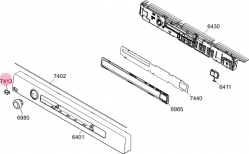 Кнопка включения 268558 стиральной машины Gorenje/Asko