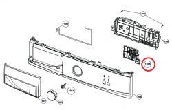 Панель с кнопками 2430500100 стиральной машины Beko