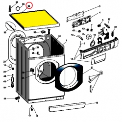 Крышка 116551 стиральной машины Ariston/Indesit